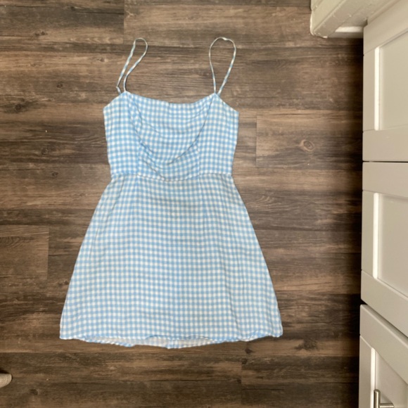 Reformation Gingham Mini Dress XS - Picture 2 of 3
